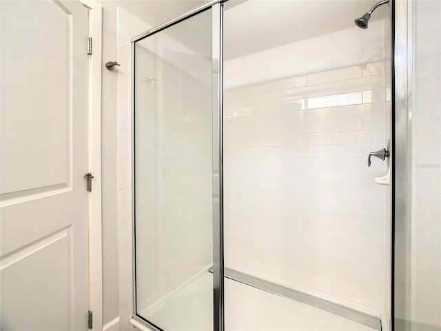 bathroom with an enclosed shower