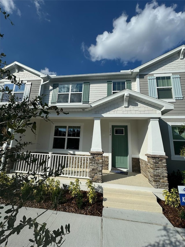 view of front of house with a porch