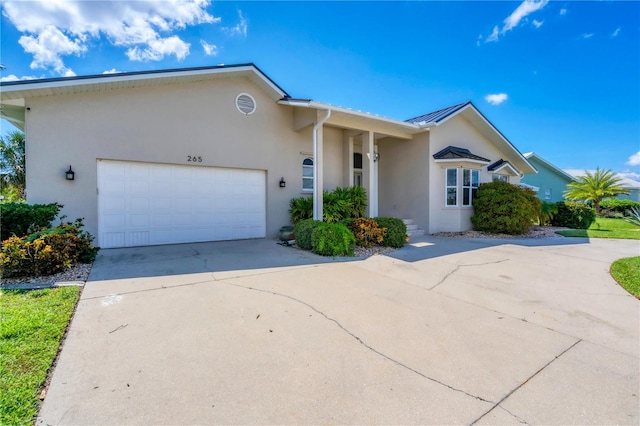 ranch-style house with a garage