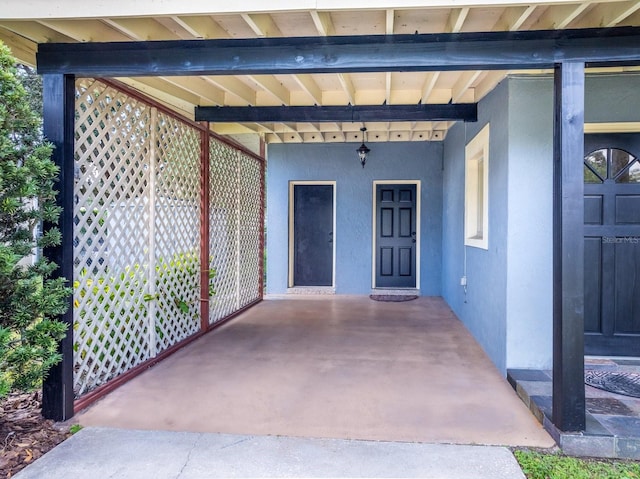 exterior space with a patio area