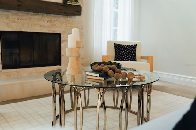 dining area with baseboards