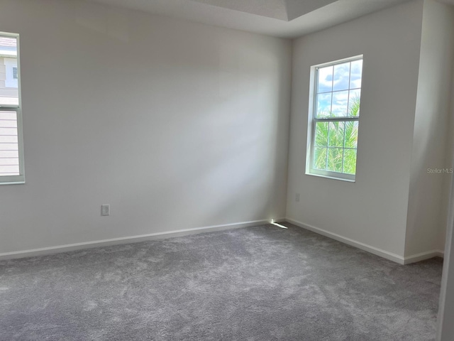 unfurnished room with carpet flooring