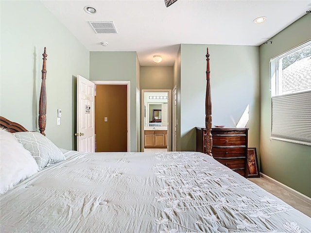 bedroom with ensuite bathroom