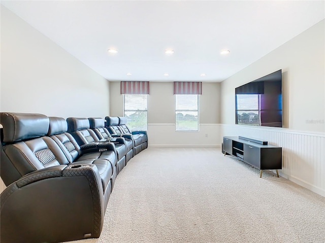 8920 Dove Valley Way, Davenport, FL 33896 - living area with carpet flooring, wainscoting, and recessed lighting
