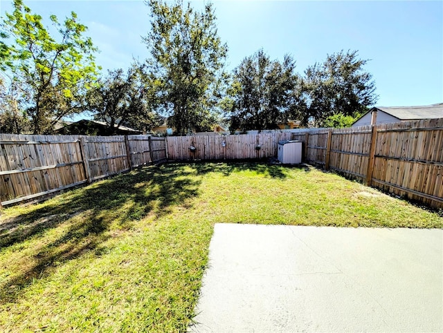 view of yard featuring a patio area