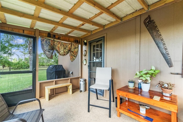 view of sunroom / solarium