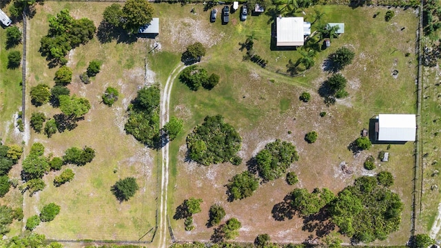 drone / aerial view featuring a rural view