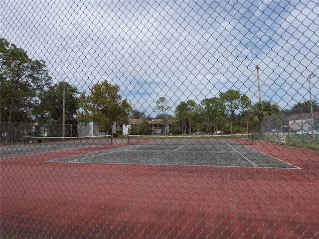 view of tennis court