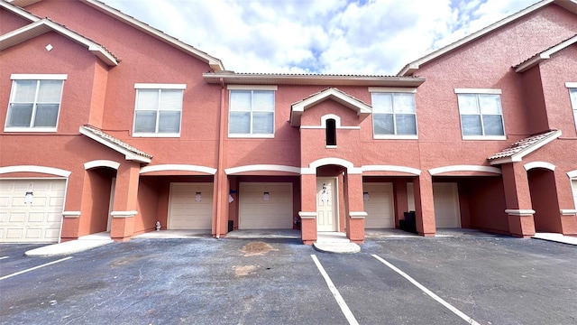 view of property with a garage