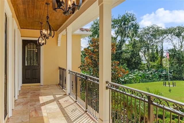 view of balcony