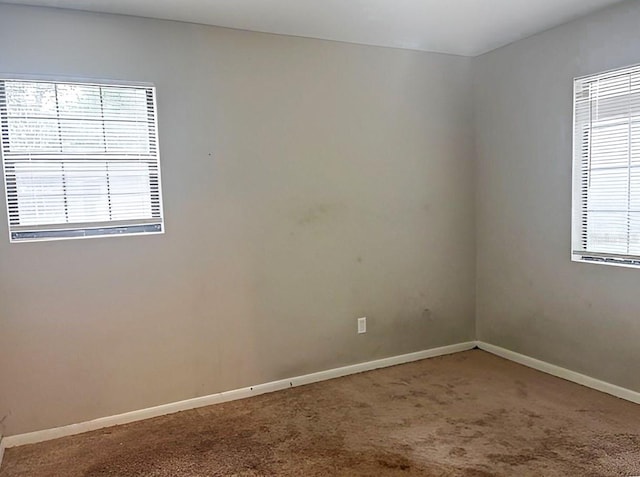 view of carpeted empty room