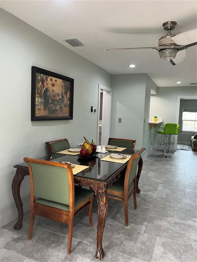 view of dining area