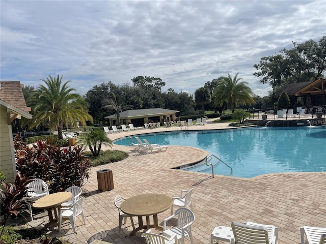 view of pool with a patio area