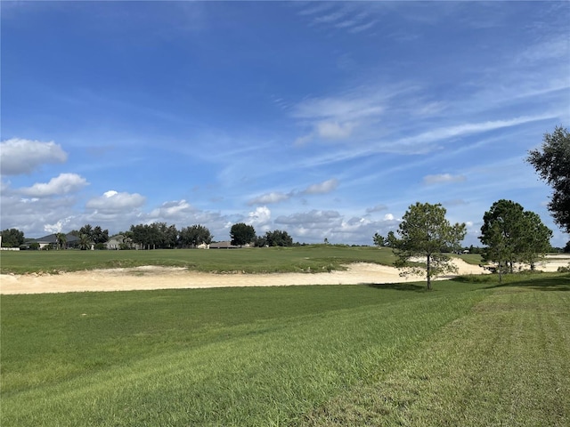 view of property's community with a yard