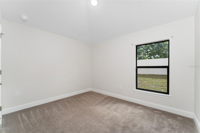 empty room with carpet floors