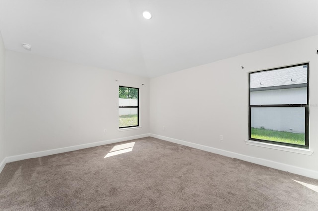 view of carpeted empty room