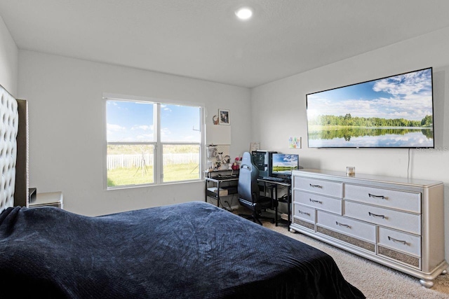 bedroom featuring carpet flooring