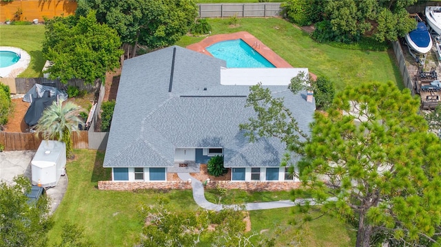 birds eye view of property