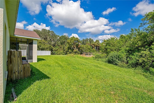 1033 Hacienda Cir, Kissimmee, FL 34741 - view of yard featuring fence