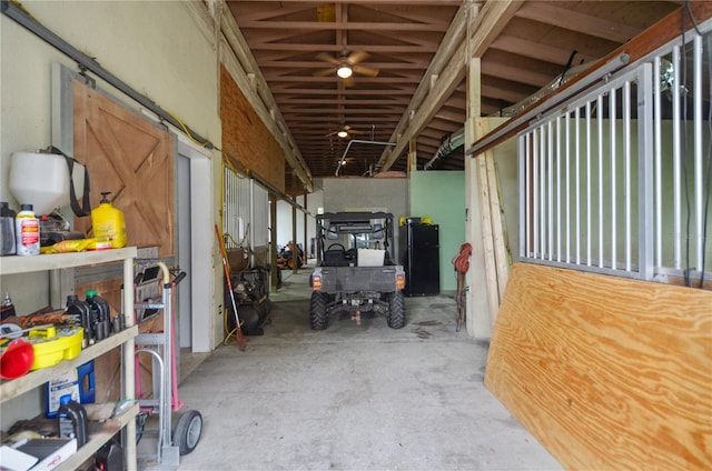 view of horse barn