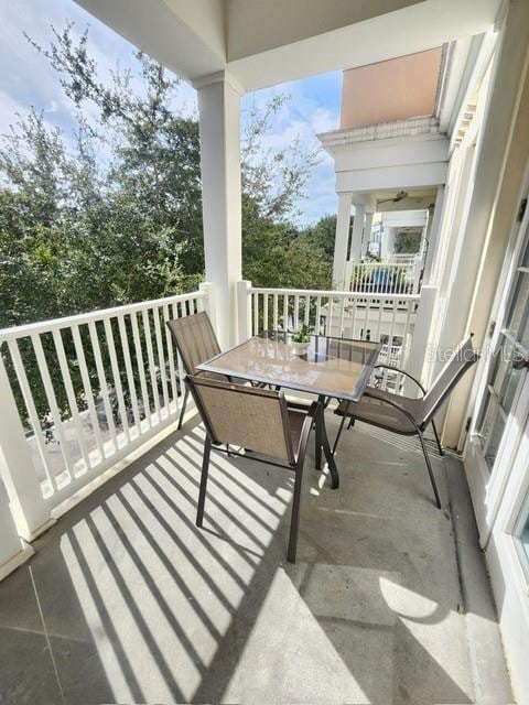 view of balcony