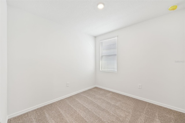 spare room featuring carpet flooring