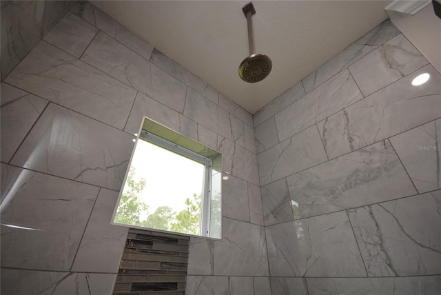 room details with tiled shower