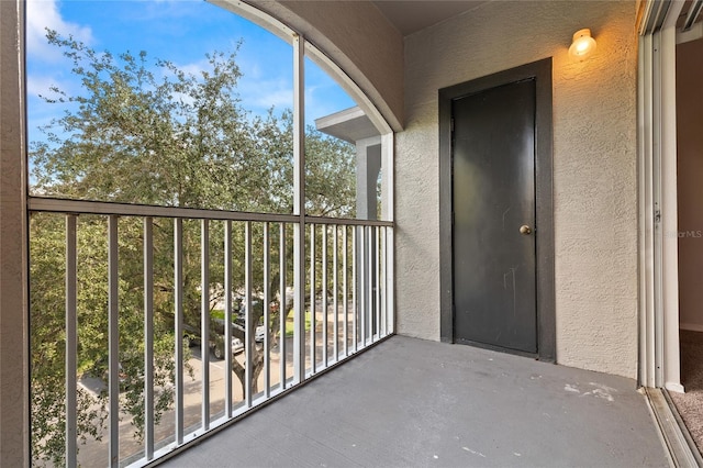 view of balcony