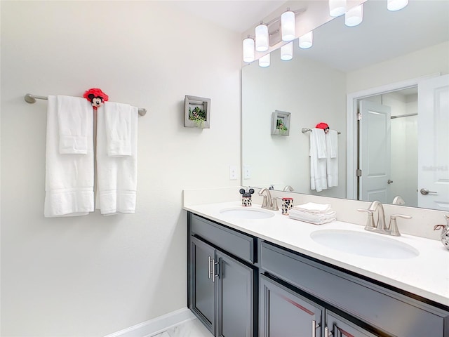 bathroom featuring vanity