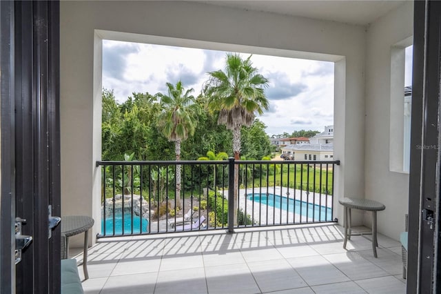 view of balcony