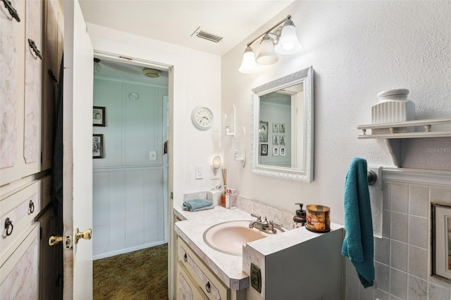 bathroom featuring vanity