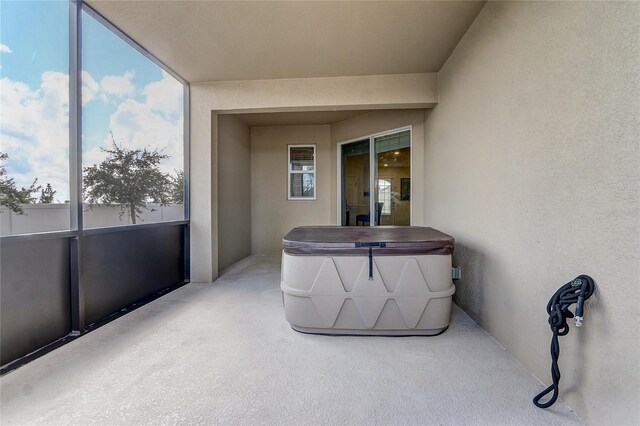 view of sunroom