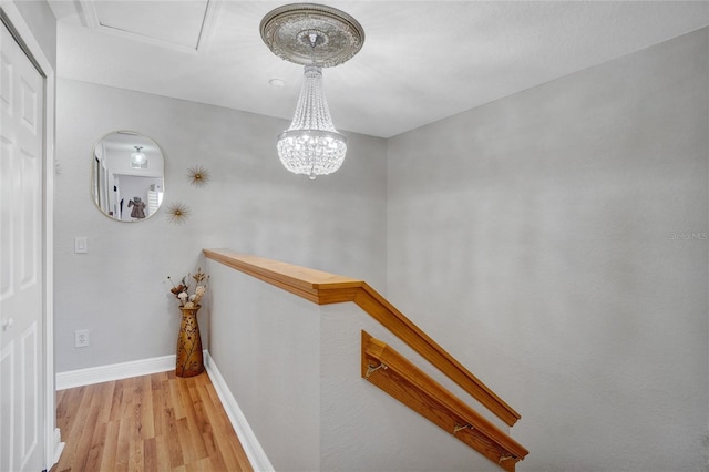 interior space with light hardwood / wood-style flooring