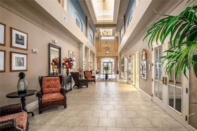 community lobby with visible vents