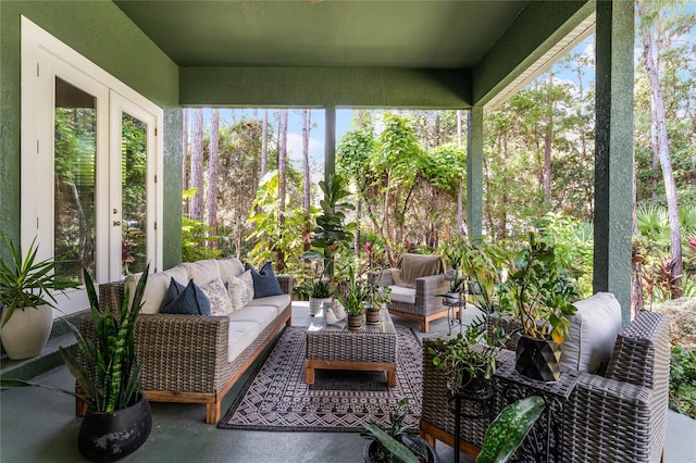 sunroom featuring a healthy amount of sunlight