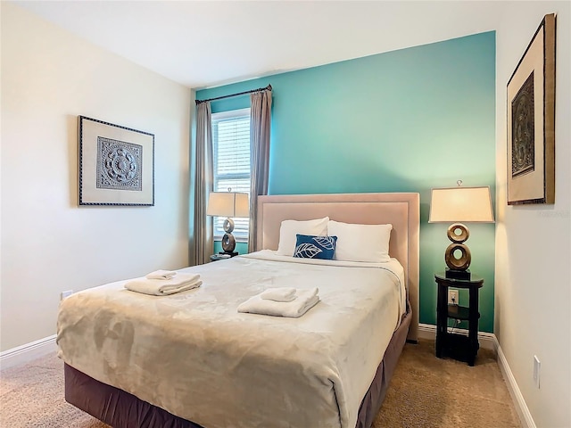 bedroom featuring carpet flooring