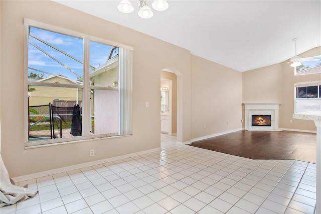 unfurnished living room featuring light hardwood / wood-style floors