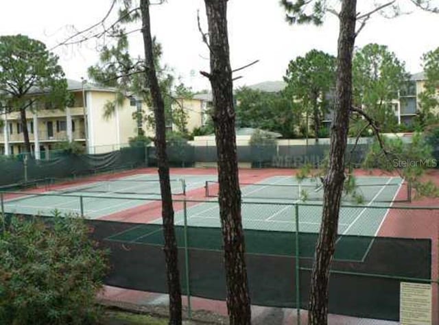 view of tennis court