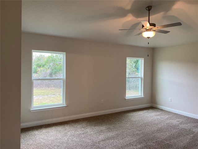 4306 Sagefield Dr, Harmony, FL 34773 - carpeted empty room featuring baseboards and a ceiling fan