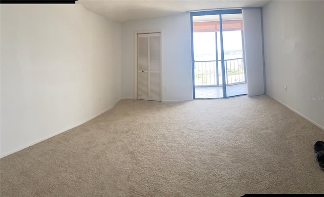 view of carpeted empty room