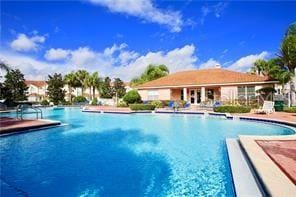 view of pool with a patio area