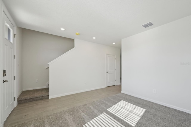 view of carpeted empty room