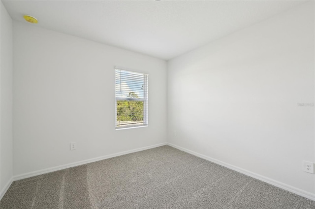 view of carpeted empty room