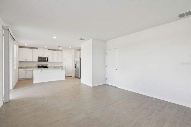 interior space featuring light hardwood / wood-style flooring