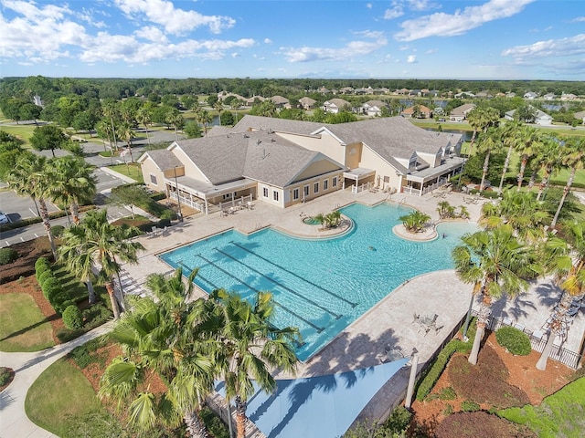 birds eye view of property