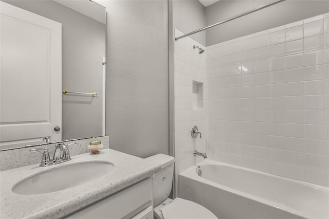 3951 Carrick Bend Dr, Kissimmee, FL 34746 - full bathroom featuring toilet, shower / tub combination, and vanity