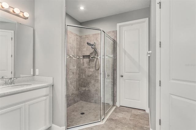 3951 Carrick Bend Dr, Kissimmee, FL 34746 - full bathroom featuring vanity and a shower stall
