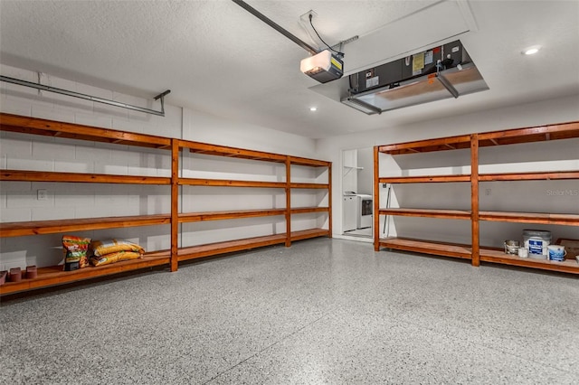 3951 Carrick Bend Dr, Kissimmee, FL 34746 - garage featuring a garage door opener and recessed lighting