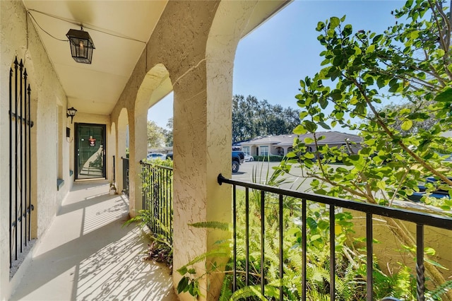 view of balcony