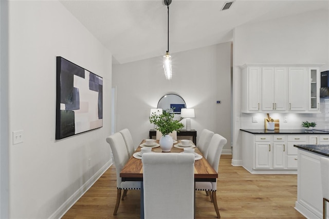 dining room featuring light hardwood / wood-style flooring